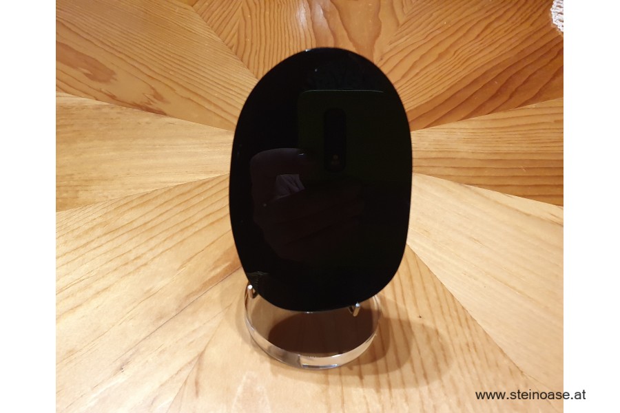 Obsidian Spiegel 10cm oval